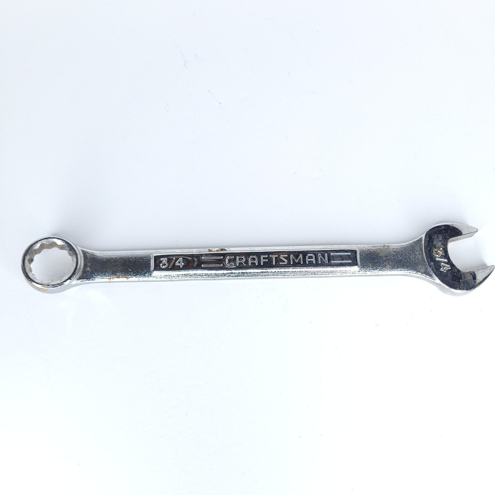 Craftsman 3/4In Combination Wrench SAE Vintage V Inverted V 44701 Made in USA `